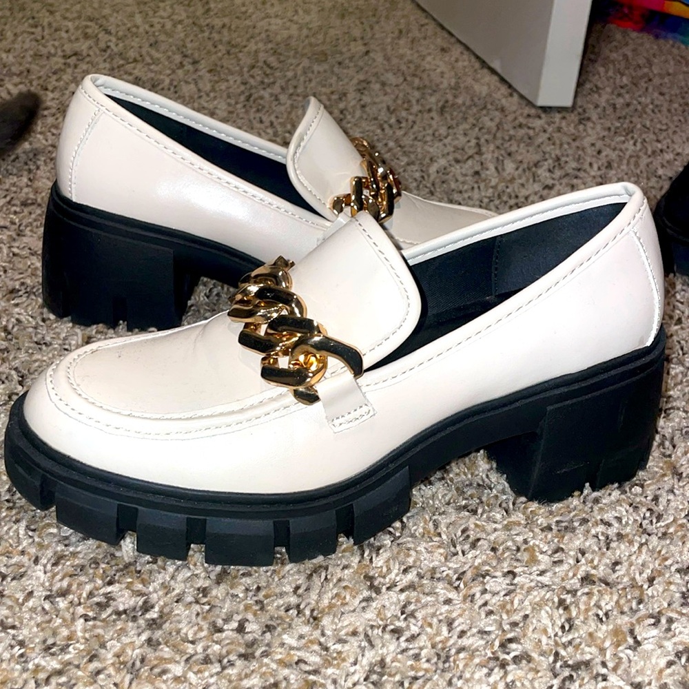 White platform shoes